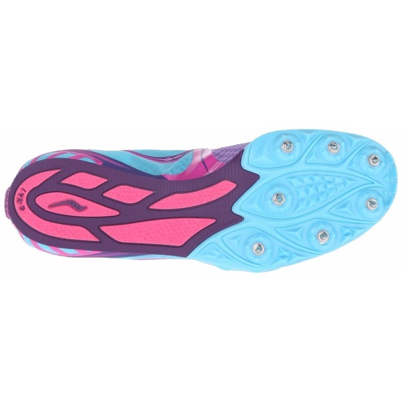 NIB! Saucony Velocity 5 Track Cleats 10188-3 Purple Pink Blue, Sz:10.5 (b23) - Picture 5 of 6